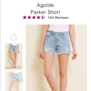 Agolde Parker Shorts - Brand New, Size 27